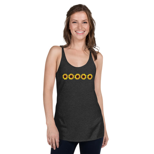 Sunflowers Women's Racerback Tank